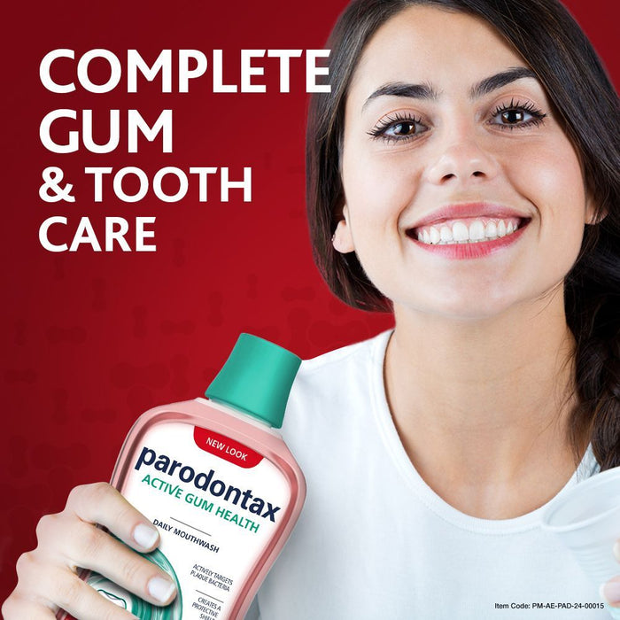 Parodontax Active Gum Health Daily Mouthwash Fresh Mint Flavor, 300ml - Makkah Pharmacy