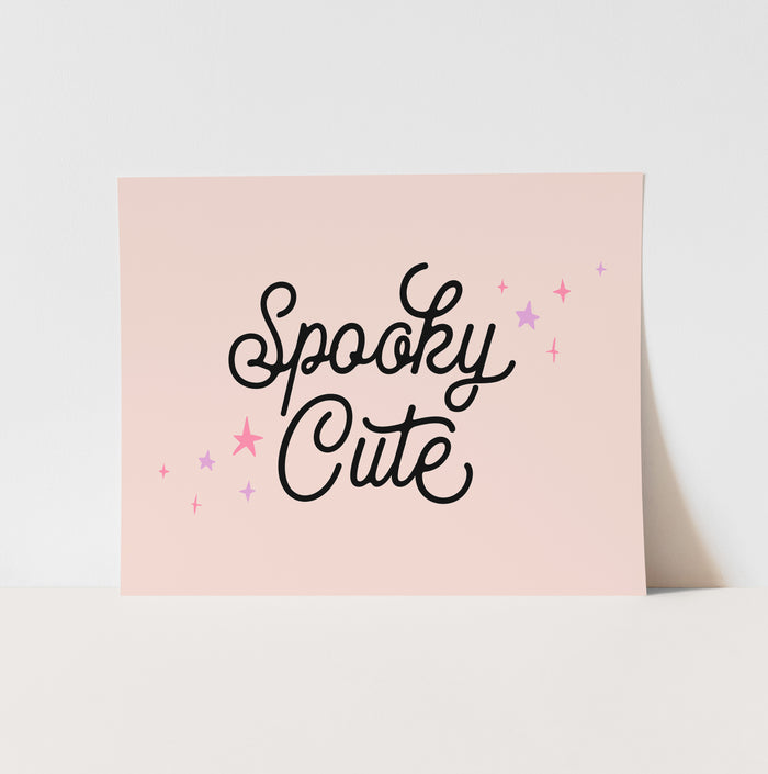 {Pink} Spooky Cute Art Print