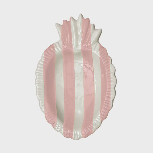 Pink Striped Ex Voto Dish - Precious Sparkle