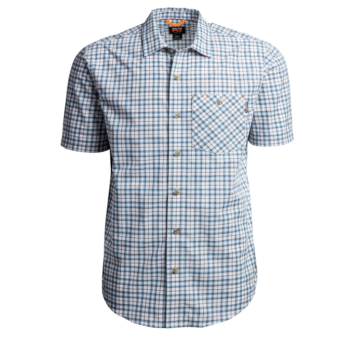 PLOTLINE SHORT-SLEEVE WORK SHIRT (BIG/TALL) - Z99-Deep Pool Frye Island | Timberland PRO TB0A1VDZ