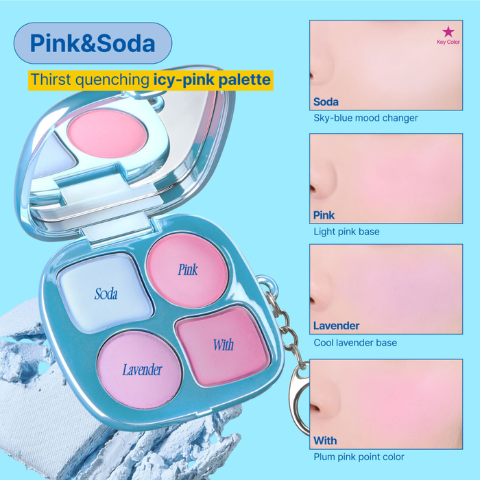 Fwee Pocket Cheek Palette #CP01 PINK SODA Nudie Glow Australia
