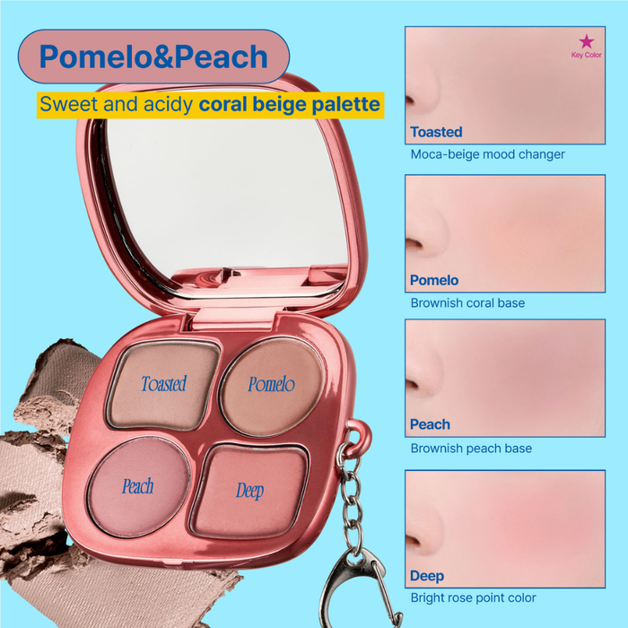 Fwee Pocket Cheek Palette #CP03 POMELO PEACH Nudie Glow Australia
