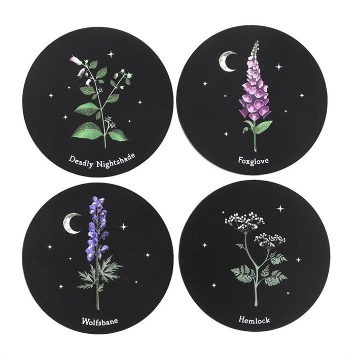 Poisonous Plants Coaster Set 🇬🇧