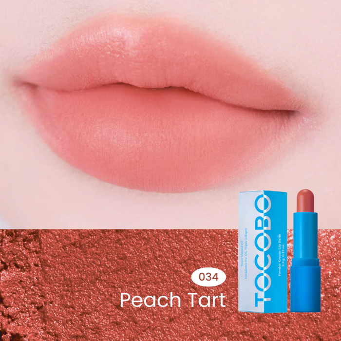 TOCOBO Powder Cream Lip Balm #034 PEACH TART Nudie Glow Australia