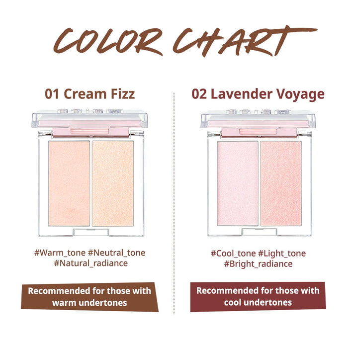 CLIO Prism Highlighter Duo Nudie Glow Australia