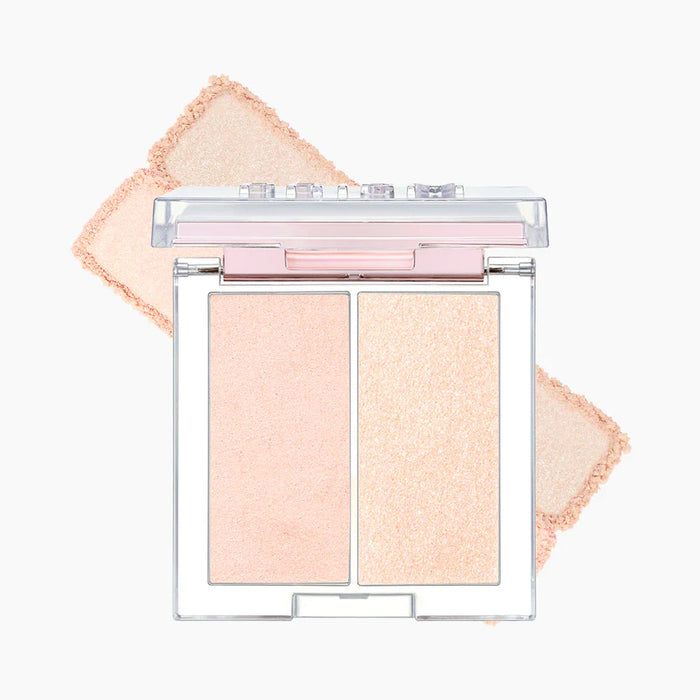 CLIO Prism Highlighter Duo #01 CREAM FIZZ Nudie Glow Australia