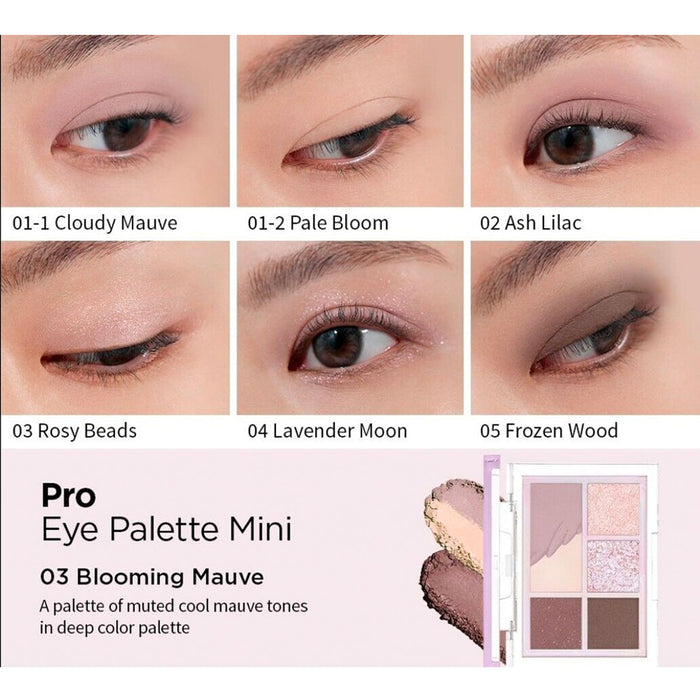 CLIO Pro Eye Palette Mini #03 BLOOMING MAUVE Nudie Glow Australia