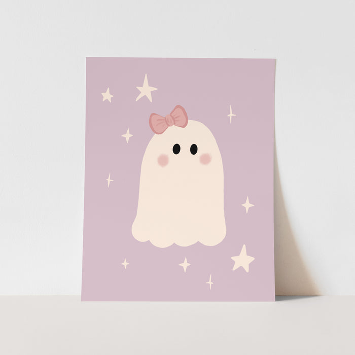 {Purple} Ghost Art Print