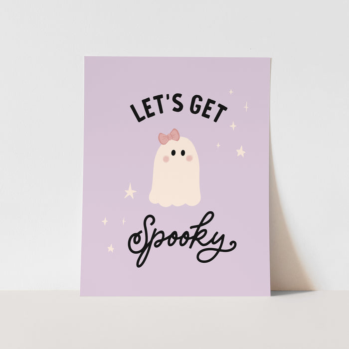 {Purple} Let's Get Spooky Art Print