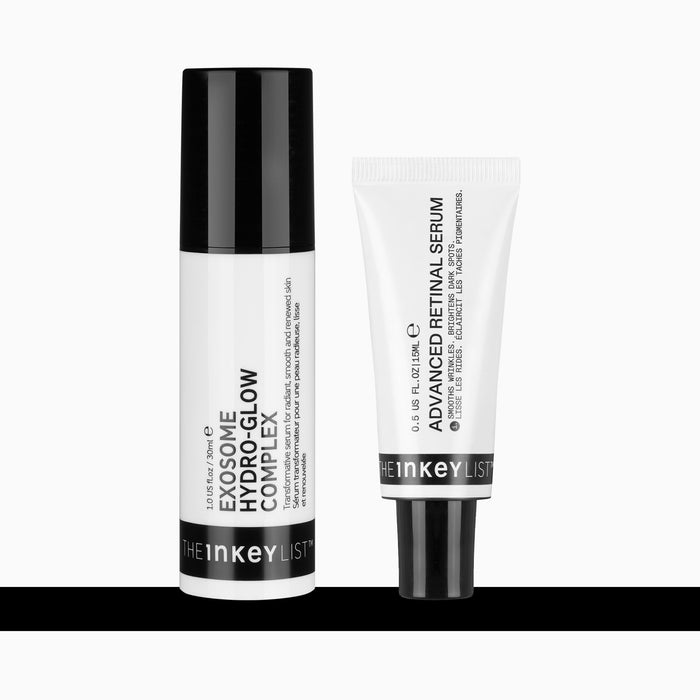 Two skincare products against a white background