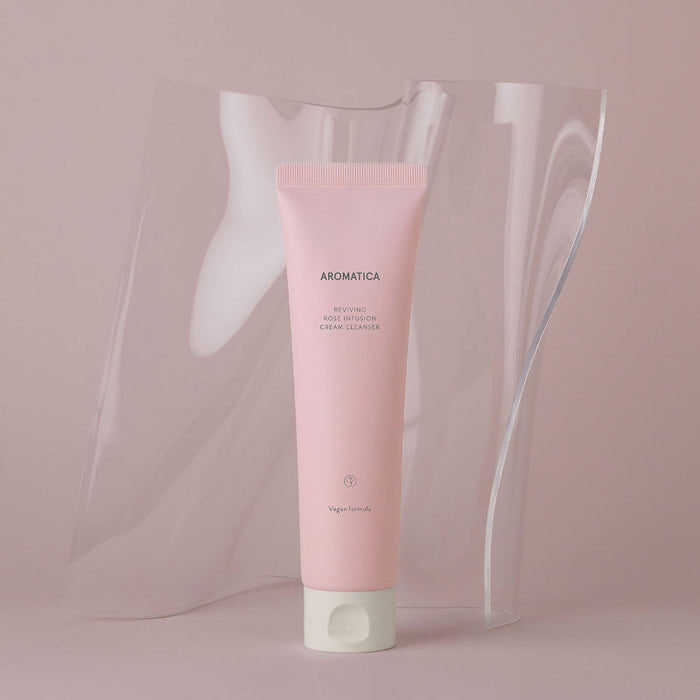 Aromatica Reviving Rose Infusion Cream Cleanser - Korean-Skincare