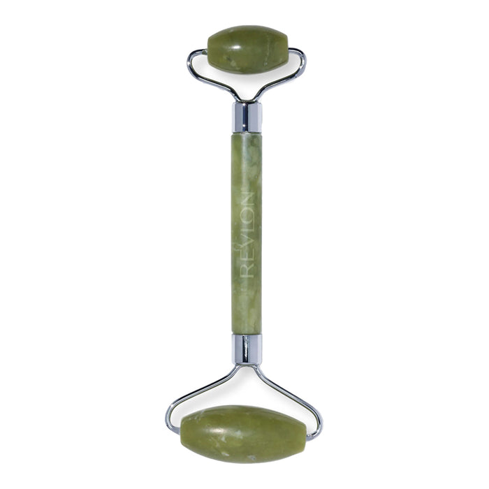 Revlon Jade Stone Facial Roller – real jade massage tool that reduces puffiness & boosts circulation for glowing skin