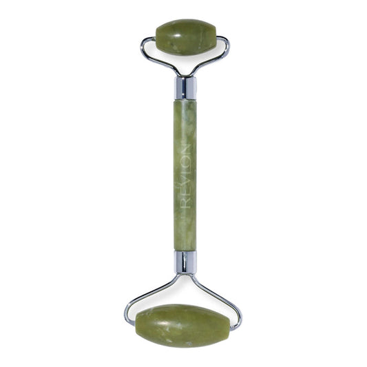 Revlon Jade Stone Facial Roller – real jade massage tool that reduces puffiness & boosts circulation for glowing skin