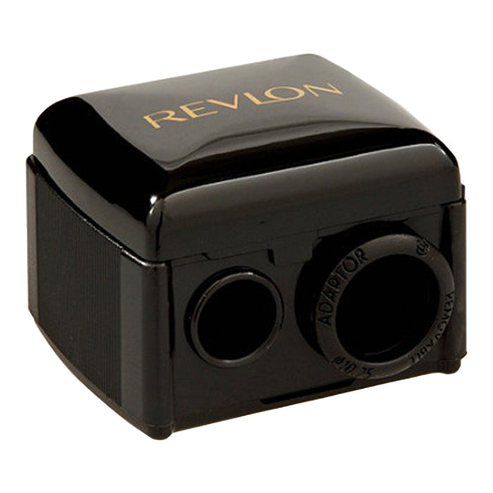 Revlon Universal Sharpener – 3-size fit for cosmetic pencils, with snap-lid, precision edge and easy-clean design