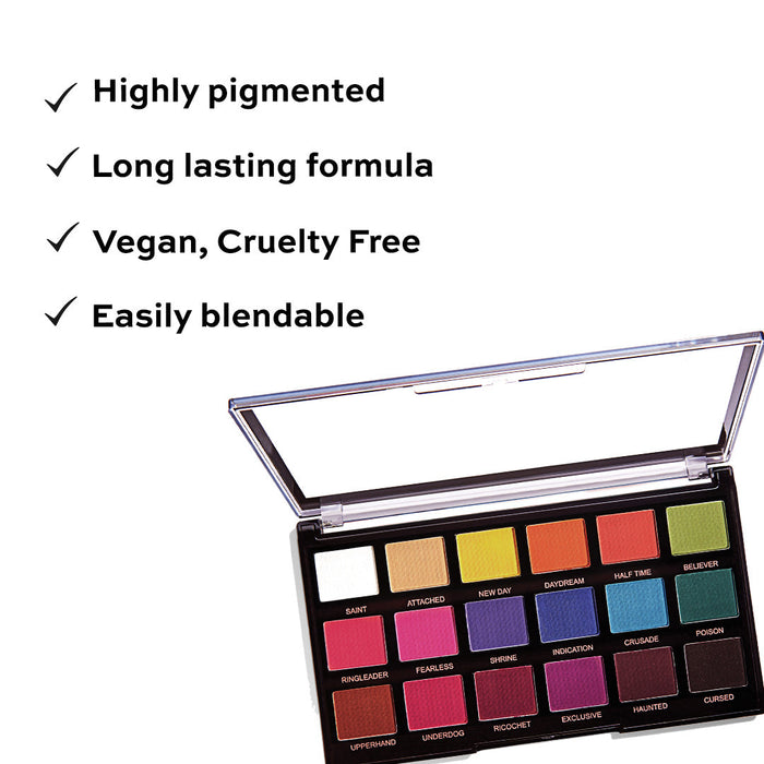 HOK Makeup Revolution Pro Regeneration Palette-Trends Mischief Mattes Revolution Pro ABC- Last offer Eyes Eyeshadow High Risk Last Offer Makeup Revolution Beauty Revolution Pro Revolution Upto 30% Rs.1000 - Rs.1999 Upto 15% Upto 25% Off