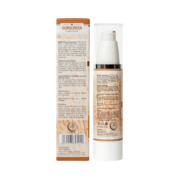Rice Extract Sunscreen
