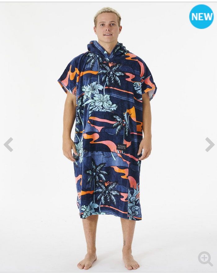 Rip Curl Combo Print Hooded Poncho
