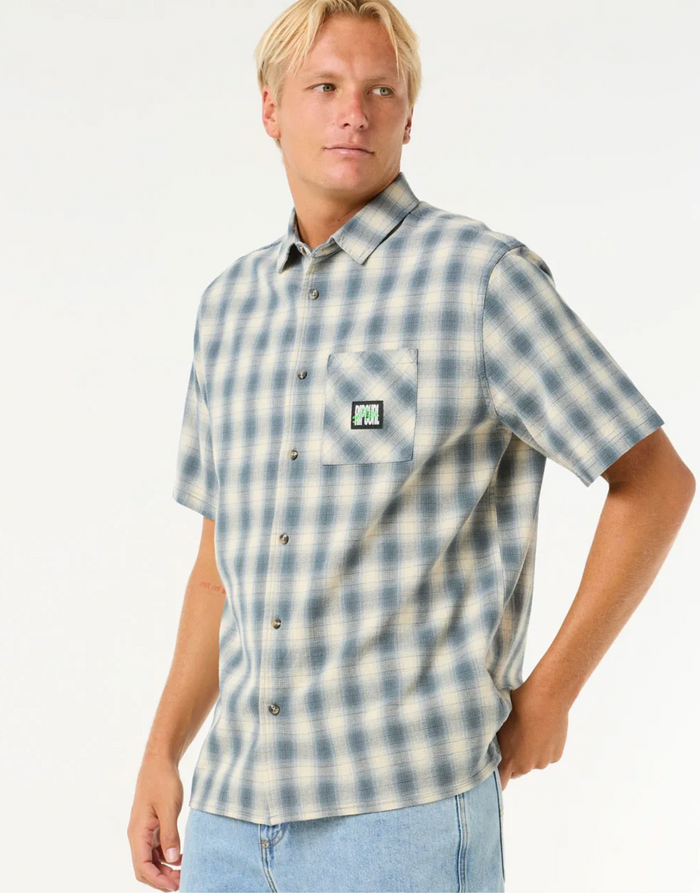 Rip Curl Raw Energy Short Sleeve Plaid Shirt