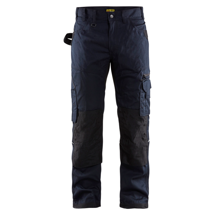 RIP STOP PANTS WITH KNEE POCKETS - 8600-Navy Blue | Blaklader 16901330