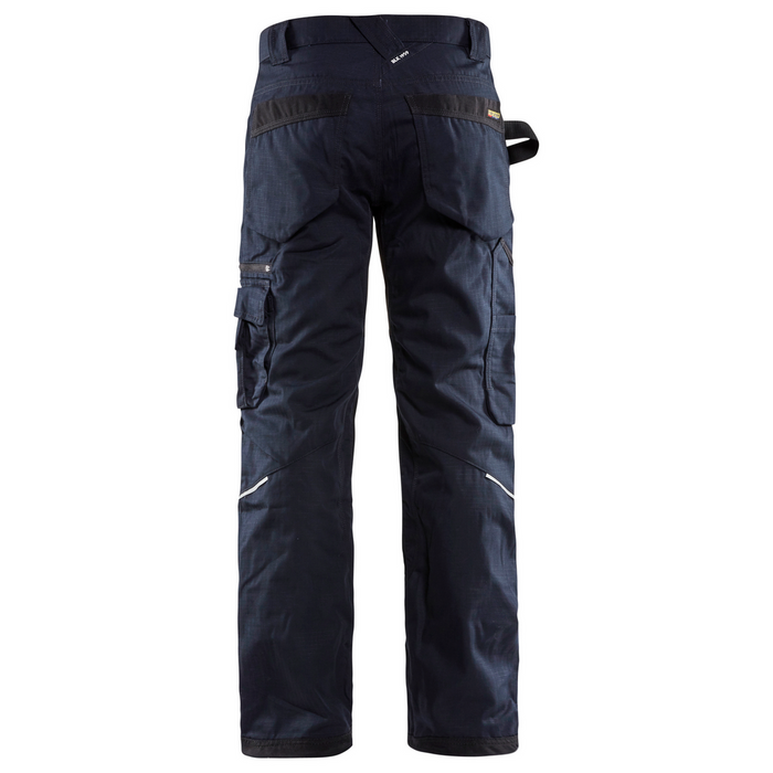 RIP STOP PANTS WITH KNEE POCKETS - 8600-Navy Blue | Blaklader 16901330
