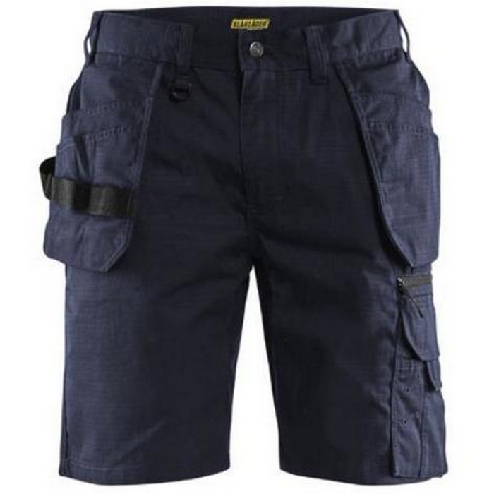 RIP STOP SHORTS WITH STRETCH AND UTILITY POCKETS - 8600-Navy Blue | Blaklader 16371330