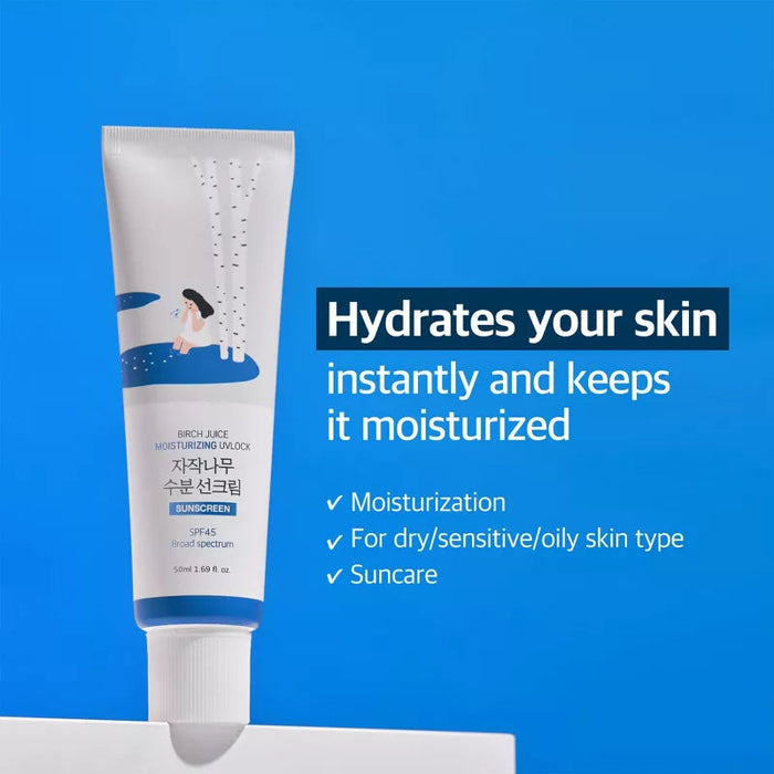 ROUND LAB Birch Juice Moisturizing Sunscreen SPF 45+ / PA++++ 10ml