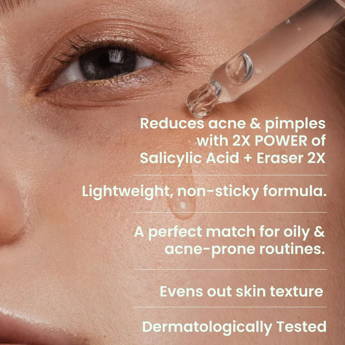 salicylic acid serum with eraser 2x, To Reduce Acne, Pimples