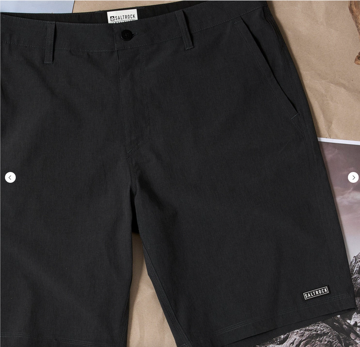 Saltrock Amphibian 2 - Mens Hybrid Boardshorts - Black