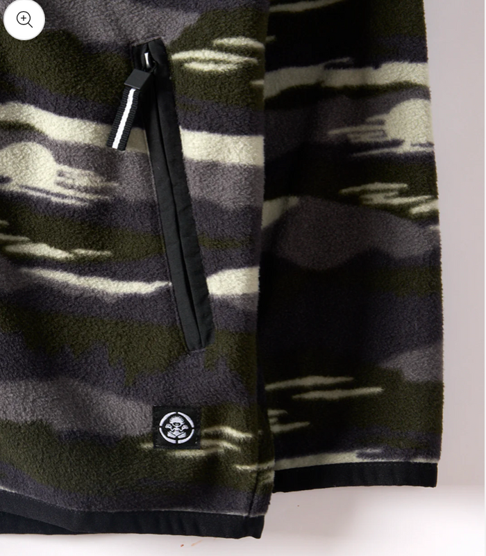 SALTROCK Camo Stripe - Kids Recycled Micro Fleece - Green