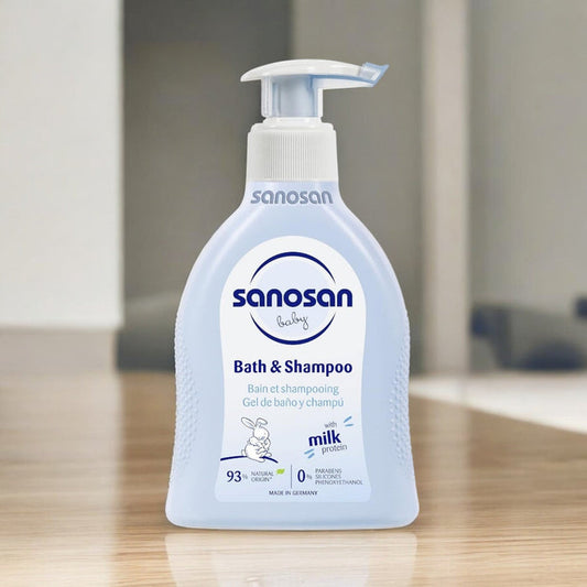 Sanosan Baby Bath & Shampoo - Cosmosentials