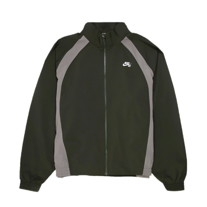 Nike SB Full Zip Woven Skate Jacket Sequoia/Cave Stone-White