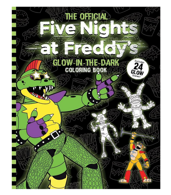 Scholastic: Five Nights At Freddie's Glow In The Dark Coloring