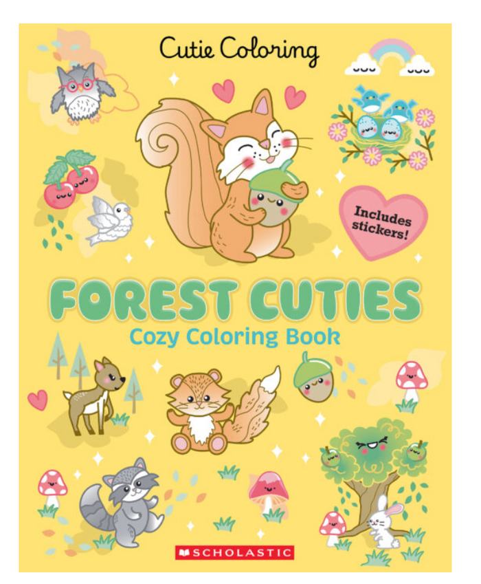 Scholastic: Forest Cuties Cozy Coloring Book
