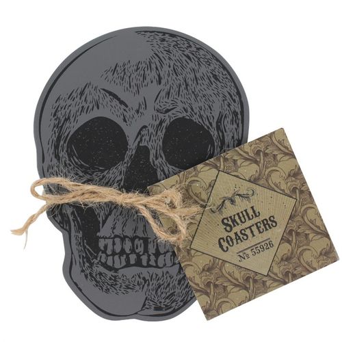 Set Of 4 Skull Coasters 🇬🇧