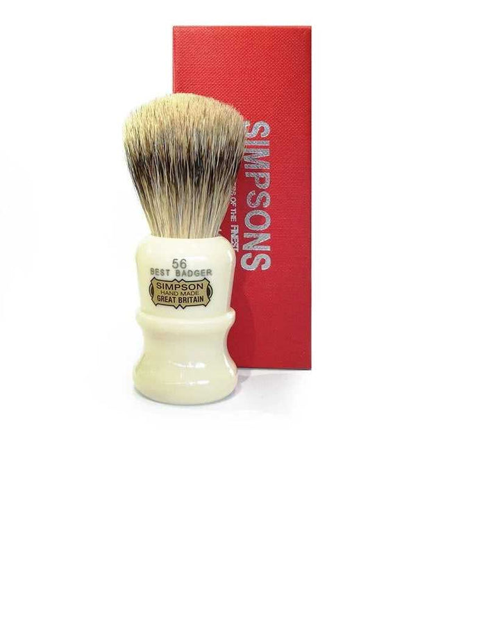 Simpson 56 Shaving Brush, Best Badger with red box
