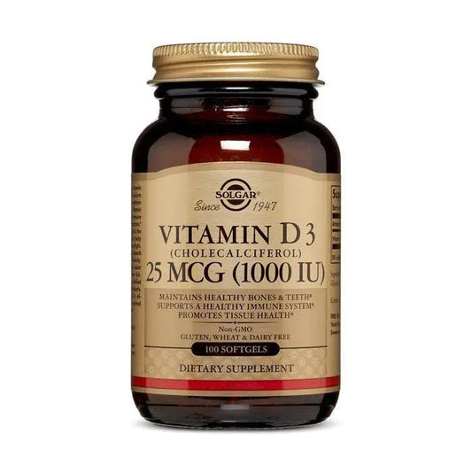 Solgar Vitamin D3 1000iu Softgels 100's Solgar