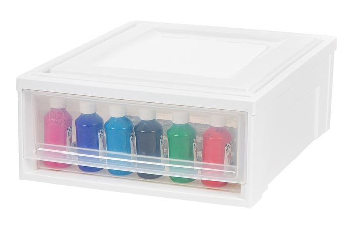 Stacking Storage with Drawer - 22 QT - IRIS USA, Inc.