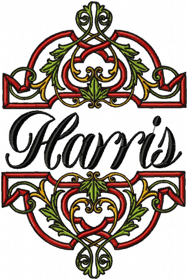 Stained Glass Look Embroidery Design