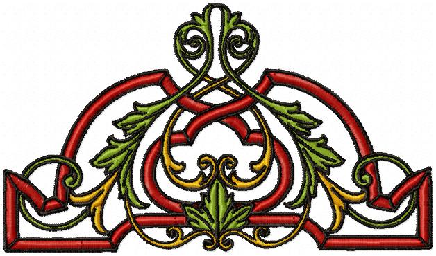 Stained Glass Look Embroidery Design