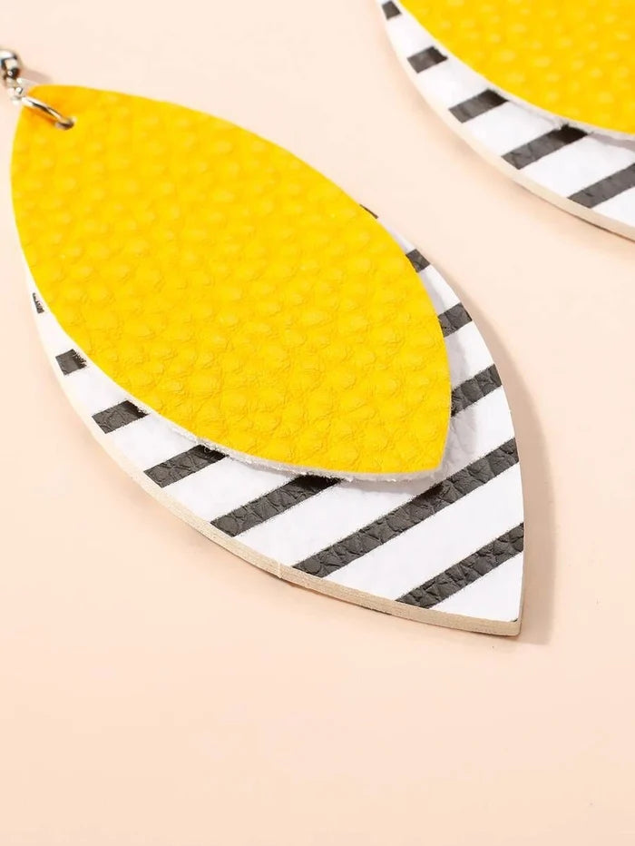 Stripe Drop Earrings - 260 Broadway Boutique