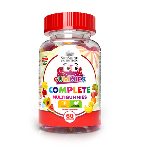 Sunshine Nutrition Cool Gummies Complete Multivitamin for Kids, Natural Orange & Berry Flavors - 60's Sunshine Nutrition