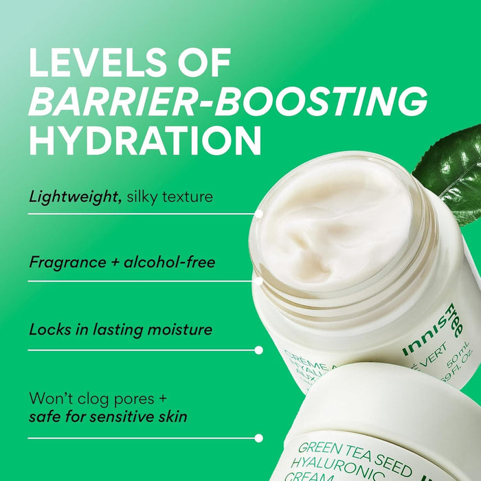 Levels of Barrier-Boosting Hydration- Supercharged Green Tea Healthy Barrier Duo
