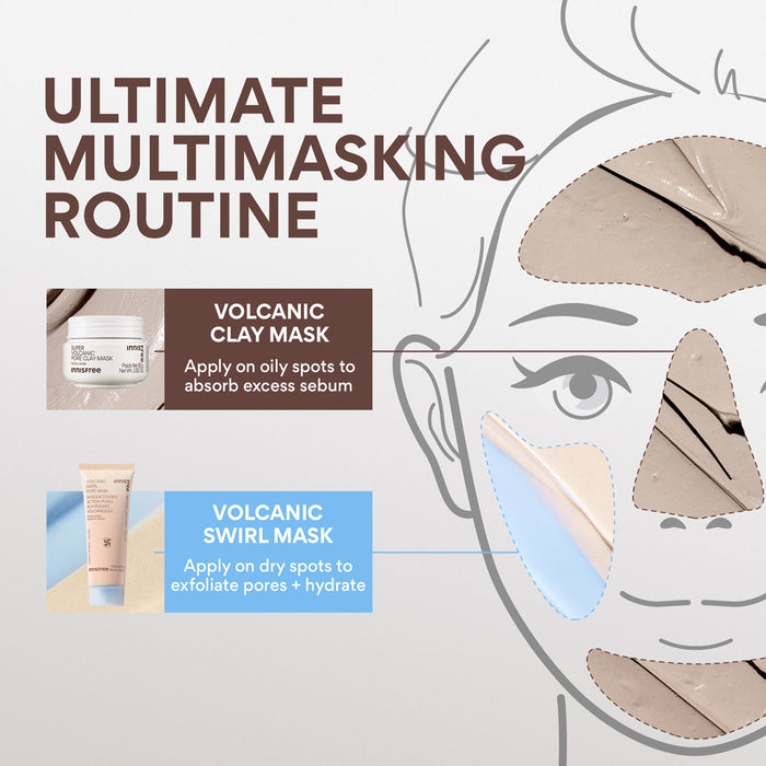 Super Volcanic Pore Clay Mask  ORIGINAL, ultimate multimasking routine