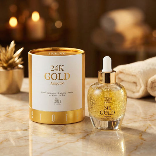 Tenzero 24K Gold Ampoule 30ml Wrinkle,  Brightening,  Boosting