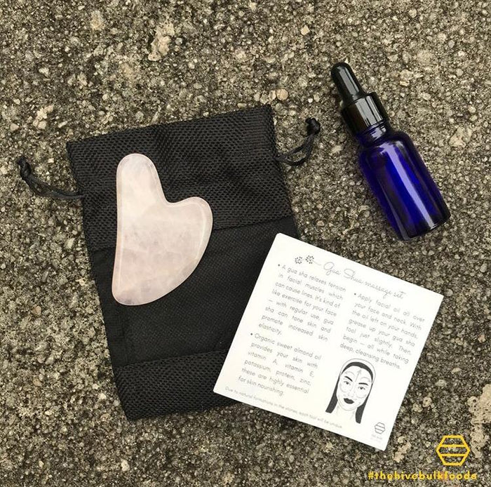 The Hive Gua Sha Rose Quartz - Thehivebulkfoods