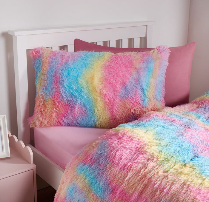 Tie Dye Fluffy Duvet Set - Multi 🇬🇧