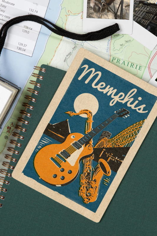 TN Woodblock Postcard