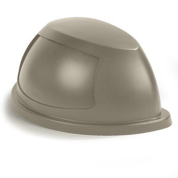 TRASHCAN/ INDOOR/ Centurian Half-Round, 21 gallon, Lid