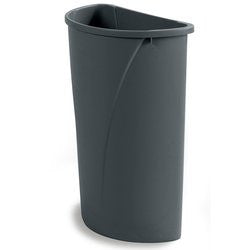 TRASHCAN/ INDOOR/ Centurian Half-Round Container, 21 gallon