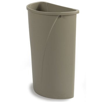 TRASHCAN/ INDOOR/ Centurian Half-Round Container, 21 gallon